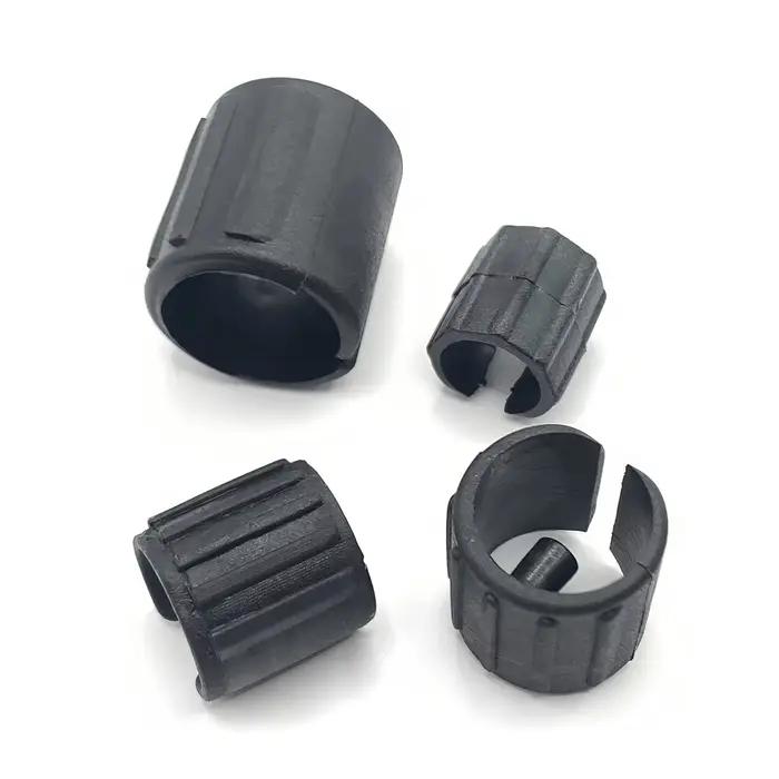 Tube de pieds de chaise en plastique noir, coussretours rond, type U, anti-alde, 13mm, 16mm, 19mm de