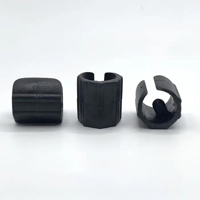 Tube de pieds de chaise en plastique noir, coussretours rond, type U, anti-alde, 13mm, 16mm, 19mm de