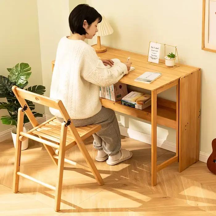 Bureau d'ordinateur pliable, bureau de maison, bureau Simple, établi de chambre à coucher, bureau d'