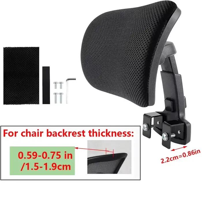 Appui-tête de chaise de bureau, coussin de soutien de tête, chaise d'ordinateur, oreiller de cou en 