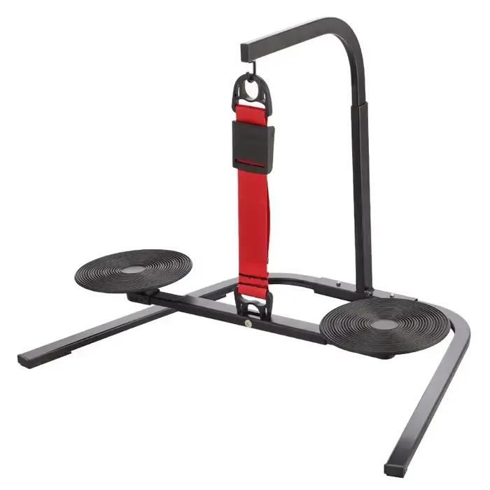 Station de tabouret de bureau sédentaire: repose-pieds réglable avec pieds anti-croix, repose-pieds 