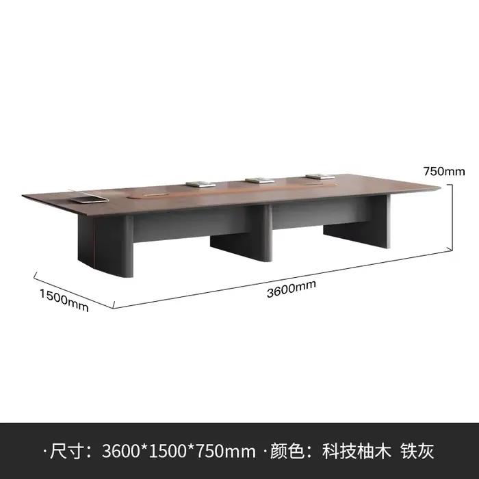 Mobilier de bureau simple table de conférence moderne longue salle de conférence bureau lumière luxe
