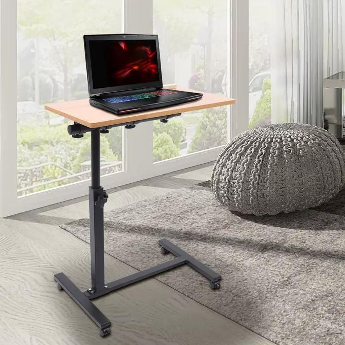 Bureau d'ordinateur debout Mobile réglable 58-90cm, bureau d'ordinateur portable pour bureau, salon,
