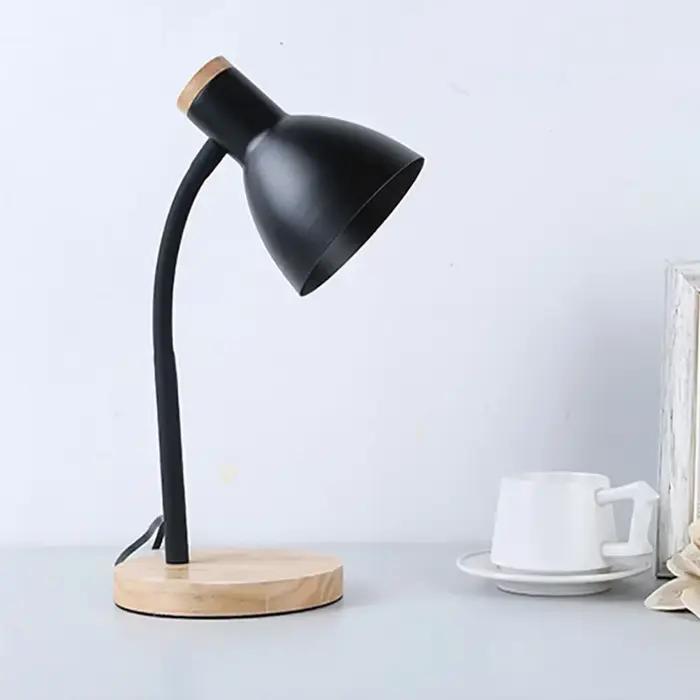 Lampe de Table de chevet lampe de bureau nordique chambre lampes d'étude bois créatif Flex lumières 