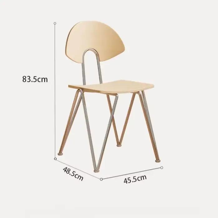 Chaises en bois modernes pour bureau, événements, détente, coiffeuse, salle à manger – Design en mét