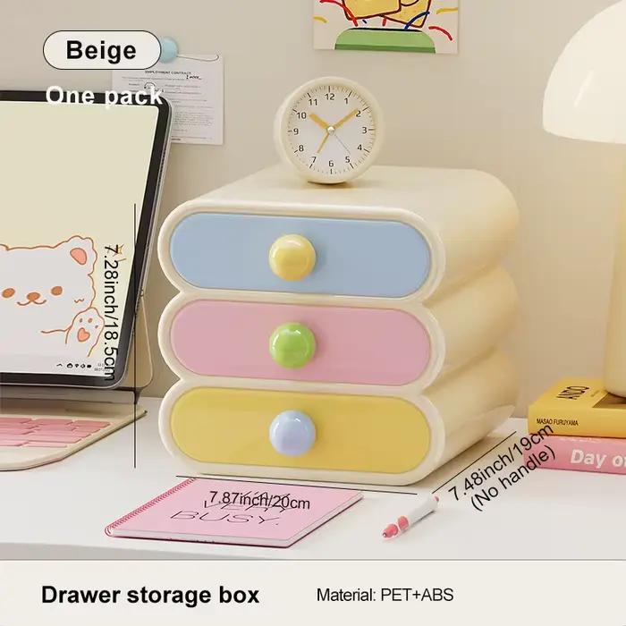 Organisateur de bureau Uforu Dopamine, boîtes de rangement à 3 niveaux, étagère de bureau multifonct