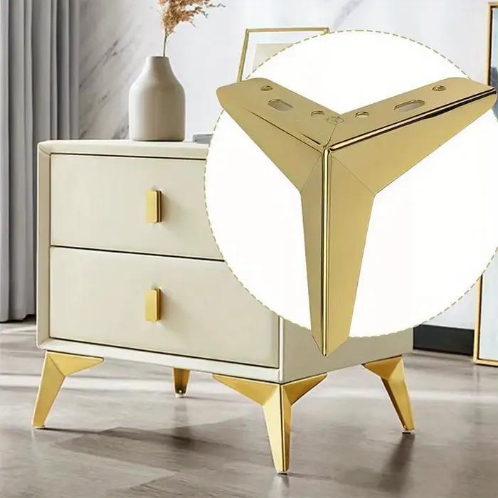4 pièces épaissi losange meubles jambes trépied lumière matériel de luxe pieds de Table meubles jamb