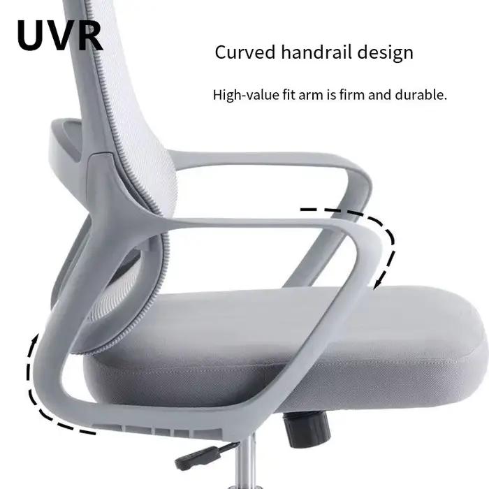 Chaise de bureau à domicile UVR, coussin en éponge non fatigué, chaise d'ordinateur de jeu pouvant ê