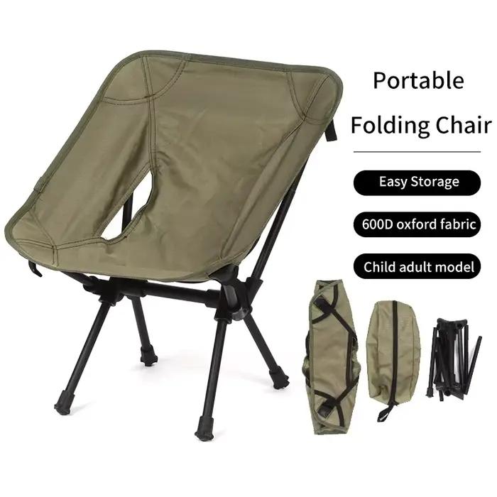 Chaise pliante portable ultralégère, poignées de camping en plein air, chaise de pêche amovible, meu