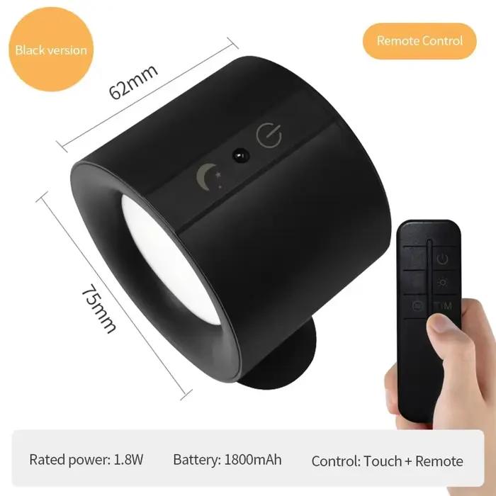 Applique murale Led Double tête, Recharge USB, sans fil, Portable, veilleuse, commande tactile, télé