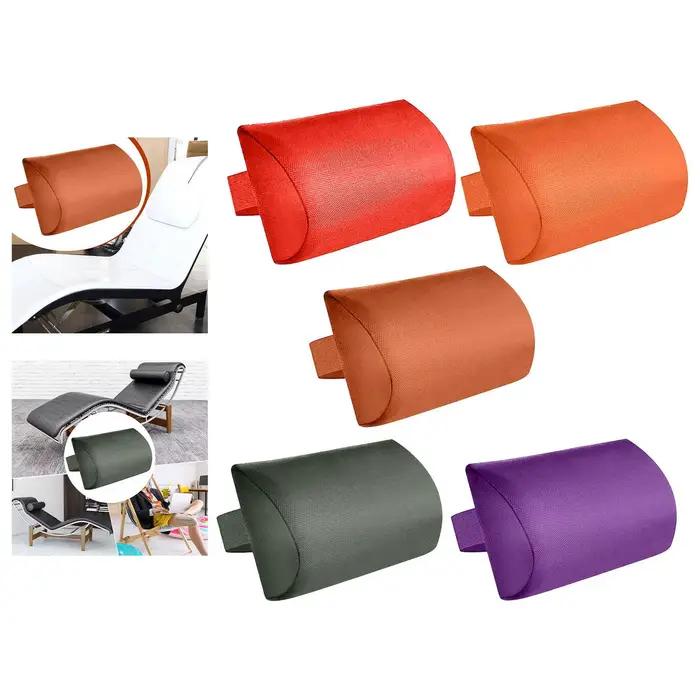 Coussin de tête inclinable portable et compact avec sangle pour chaises pliantes de piscine, de jard
