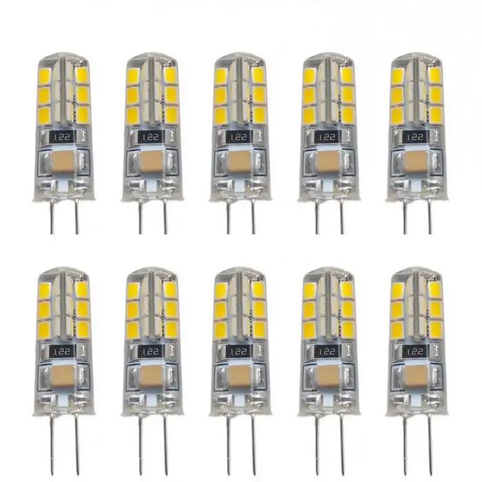 Ampoule Led G4 2W 3W 5W 9W 12W 15W 12V AC220V, économie de lampe en Silicone, Angle de faisceau 360,