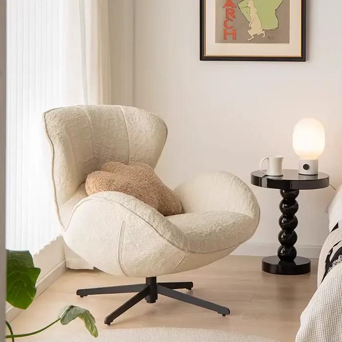 Chaise ergonomique de luxe moderne appui-tête Design minimaliste Salon lecture confortable Fauteuil 