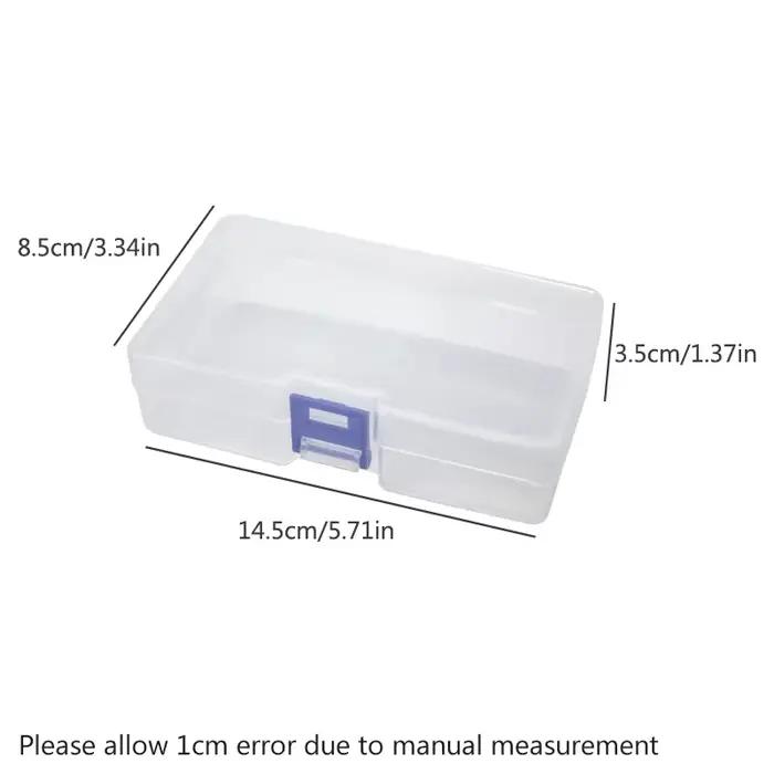 5 boîtes de rangement en plastique transparent pouvant accueillir des petits articles, des petits jo