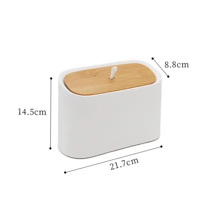 Poubelle de bureau, seau de rangement de tri pour salon, cuisine domestique avec couvercle, couvercl