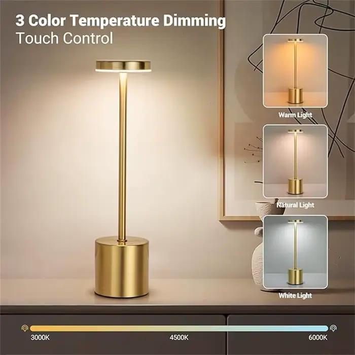 Lampe de table LED avec capteur tactile