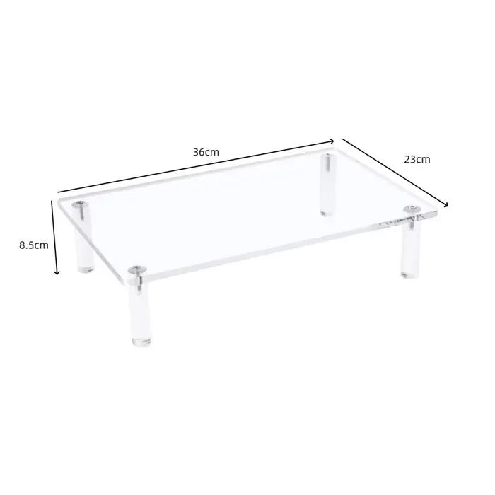 Support de moniteur pour ordinateur portable avec espace de rangement pour bureau organisation efficace et dissipation thermique