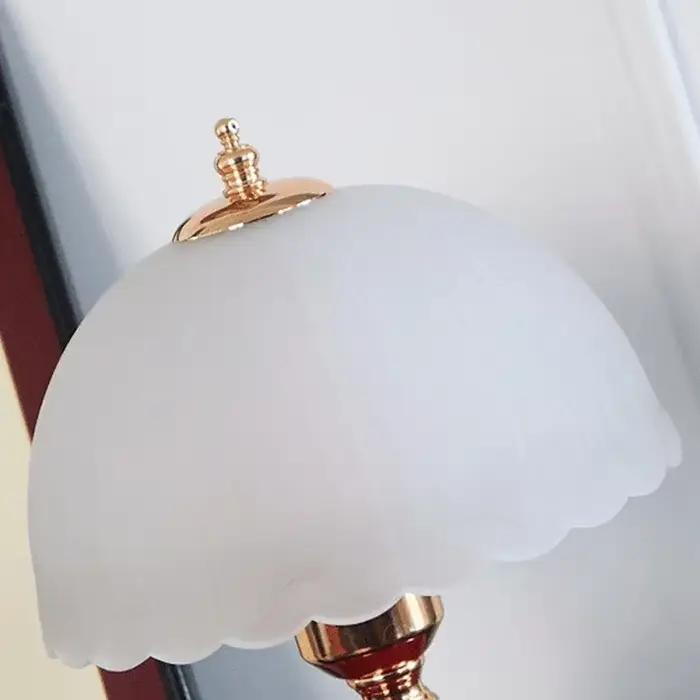 Lampe de Table Moderne en Bourgeon de Fleur avec Abat-Jour Tissé en Textile Pour Chambre à Coucher et Bureau Occasions Spéciales