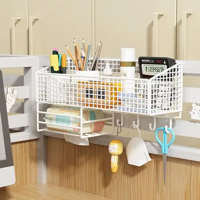Étagère murale sans perçage, supports de rangement muraux, panier suspendu pour dortoir et maison, étagère à livres, supports pour articles divers