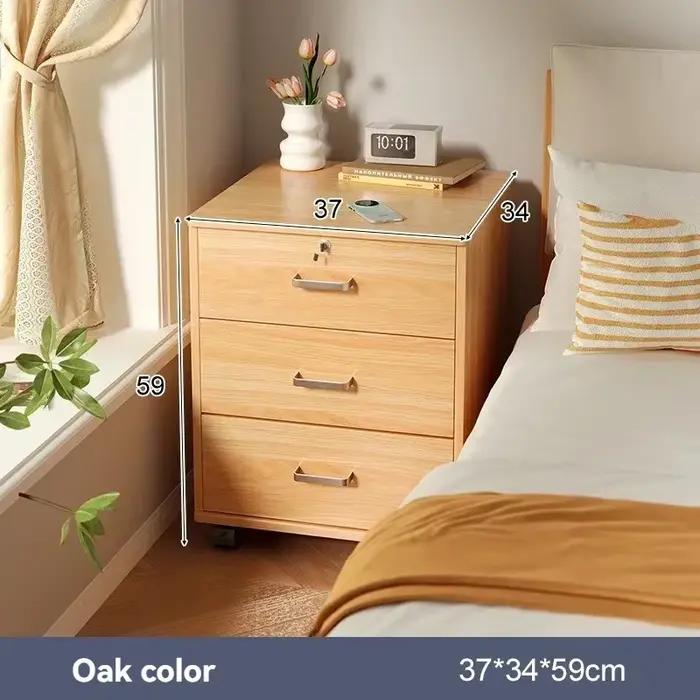 Armoire à dossiers mobile avec serrure, moderne et simple, grande capacité de rangement, armoire de bureau multifonctionnelle, armoire basse