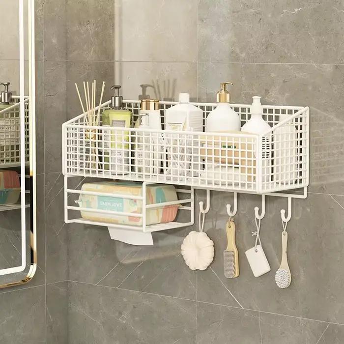 Étagère murale sans perçage, supports de rangement muraux, panier suspendu pour dortoir et maison, étagère à livres, supports pour articles divers
