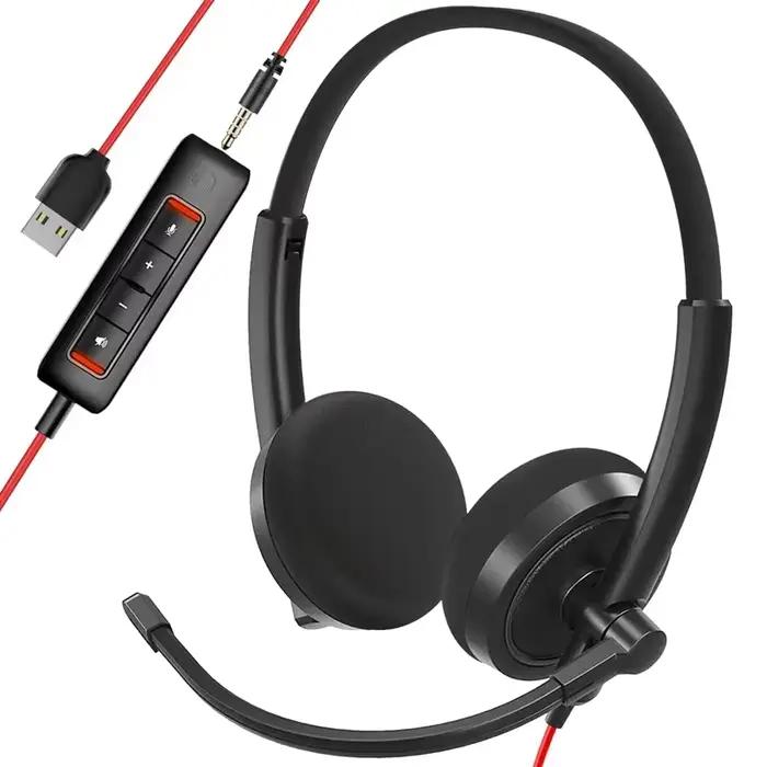 HROEENOI WRHW03N Centre d'appels USB casque filaire voix claire suppression du bruit