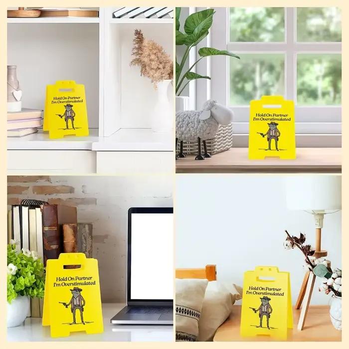 Hold On Partner I'm – panneau de bureau surdimensionné