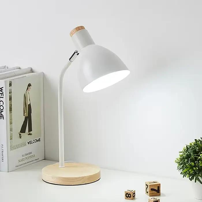 Lampe de table créative en bois nordique Flex