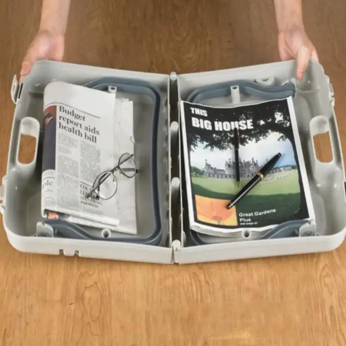 Bureau pliant avec mallette de rangement