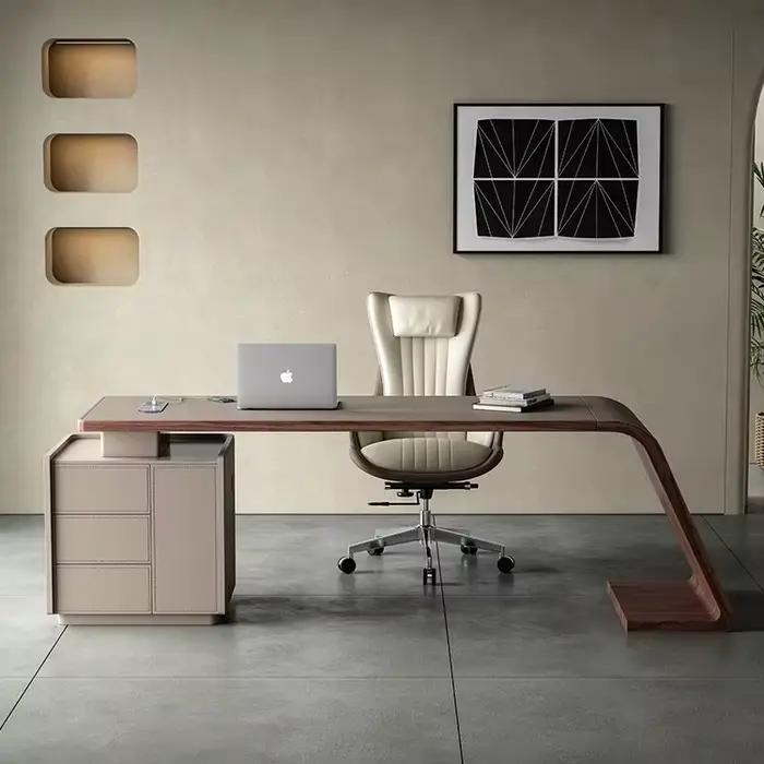 Table en bois massif minimaliste moderne