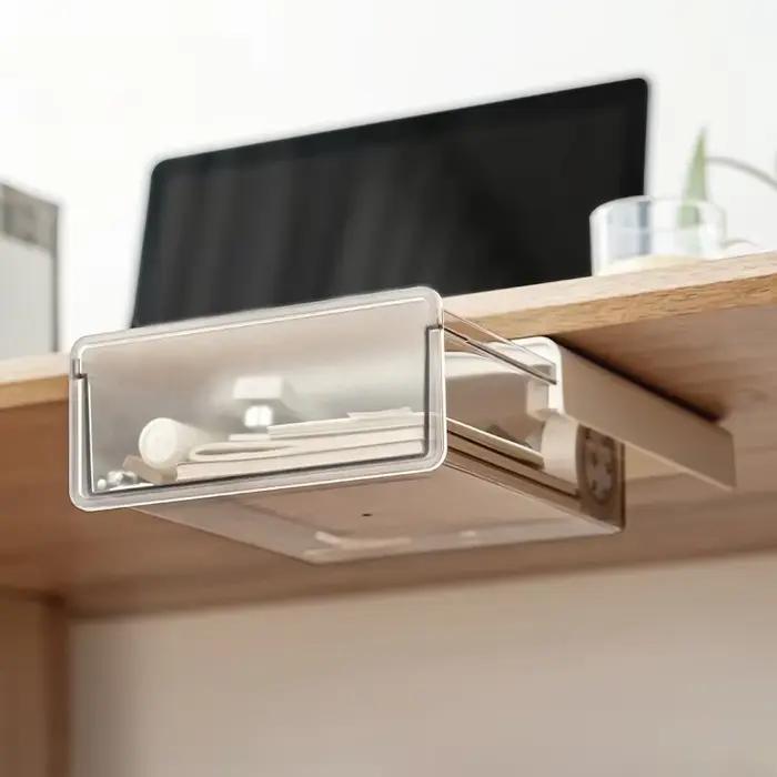Boîte de rangement cachée pour tiroirs sous le bureau
