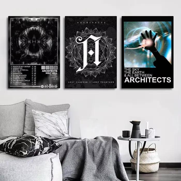 Affiche de groupe A-Architectectes pour une décoration moderne dans les bureaux
