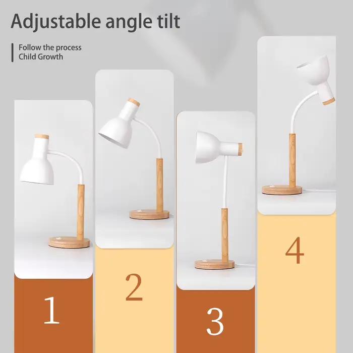 Lampe de bureau LED E27 Base lampes de Table ampoule remplaçable