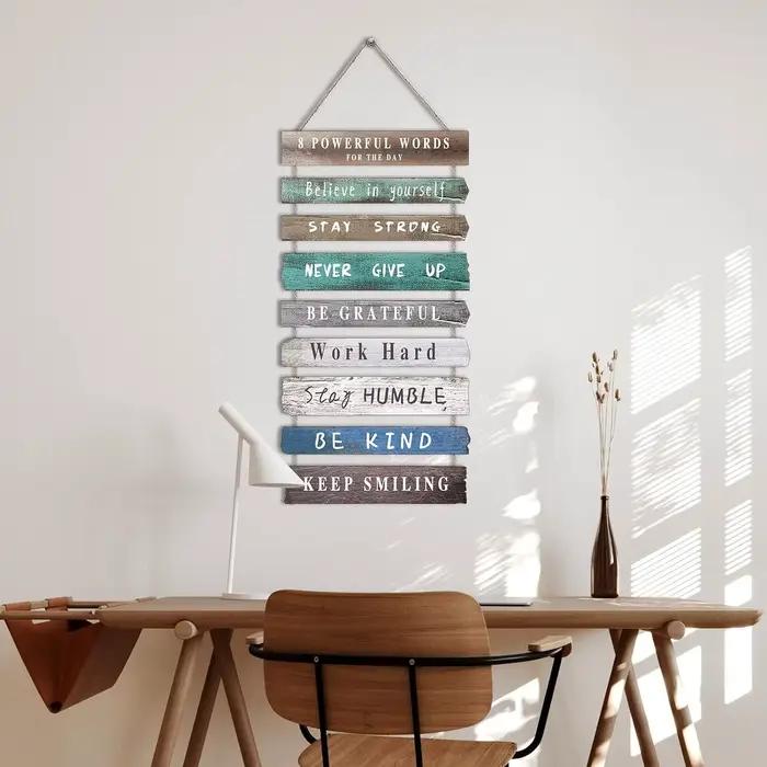 Décor d'art mural inspirant pour le bureau