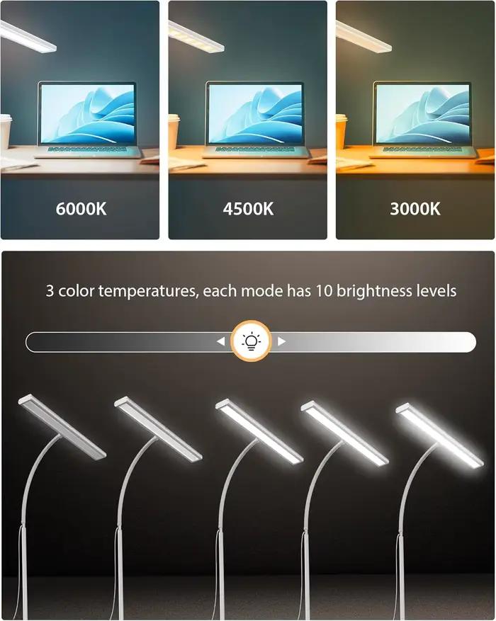 Lampe de bureau LED à gradation continue