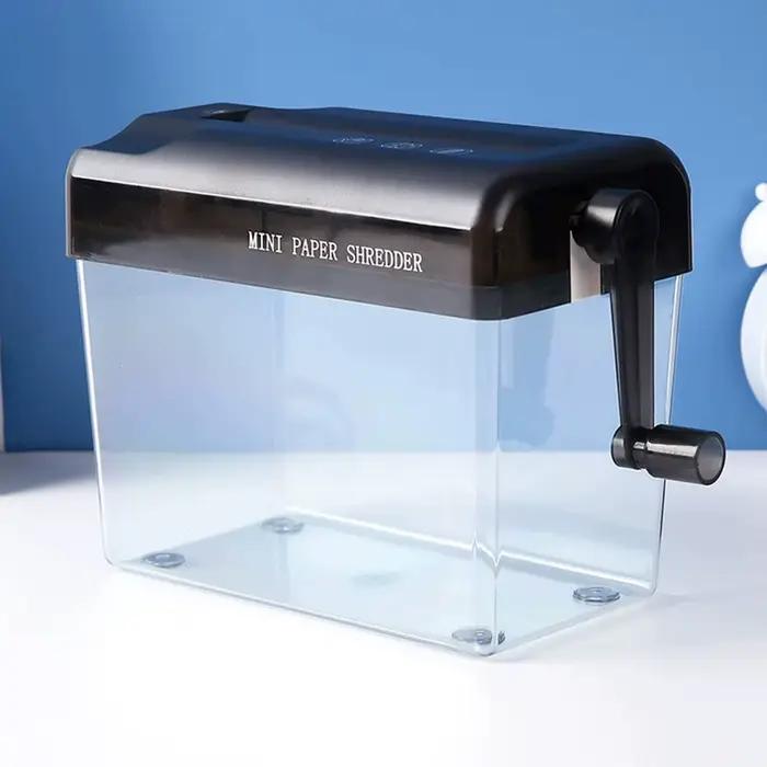 Mini déchiqueteuse manuelle portable pour bureau à domicile