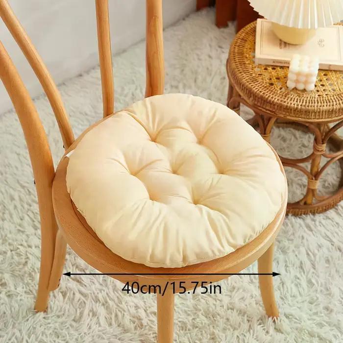 Coussin de chaise de bureau rond de couleur