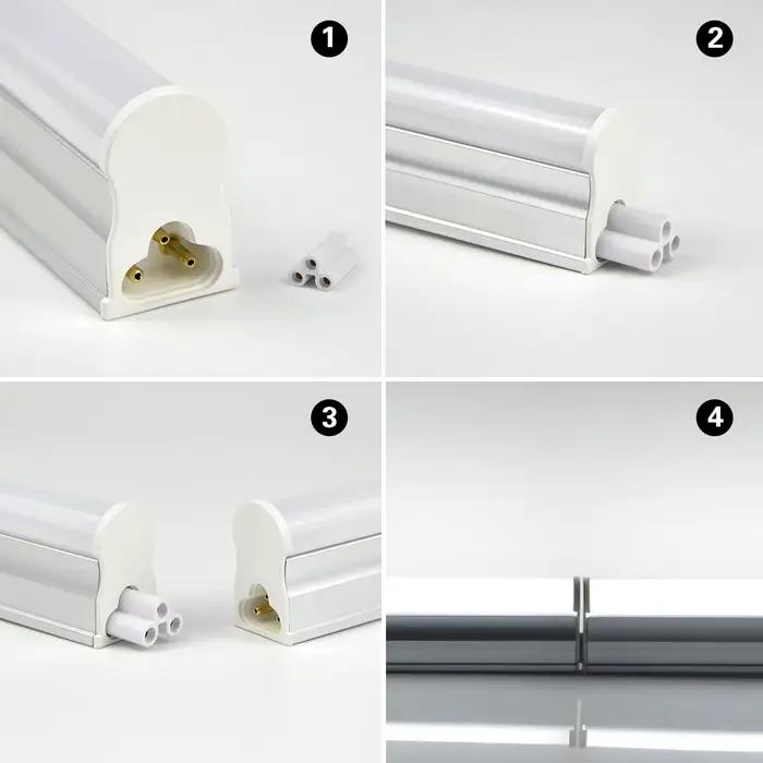 1FT 6W 29CM lampe de bureau T5 Tube barre LED avec vis pour le montage sous l'étagère AC220V 110V