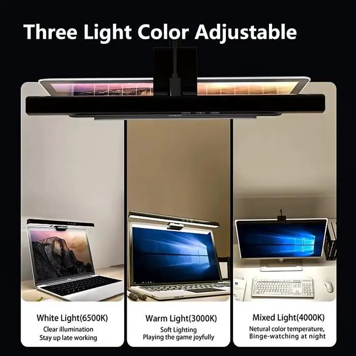 LED lampe de bureau moniteur barre lumineuse PC ordinateur écran réglable lumière 33 cm 50 cm