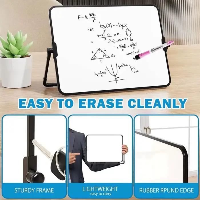 Tableau blanc de bureau pliable Portable effaçable avec support
