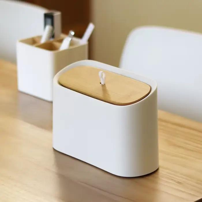 Poubelle de bureau, seau de rangement de tri pour salon