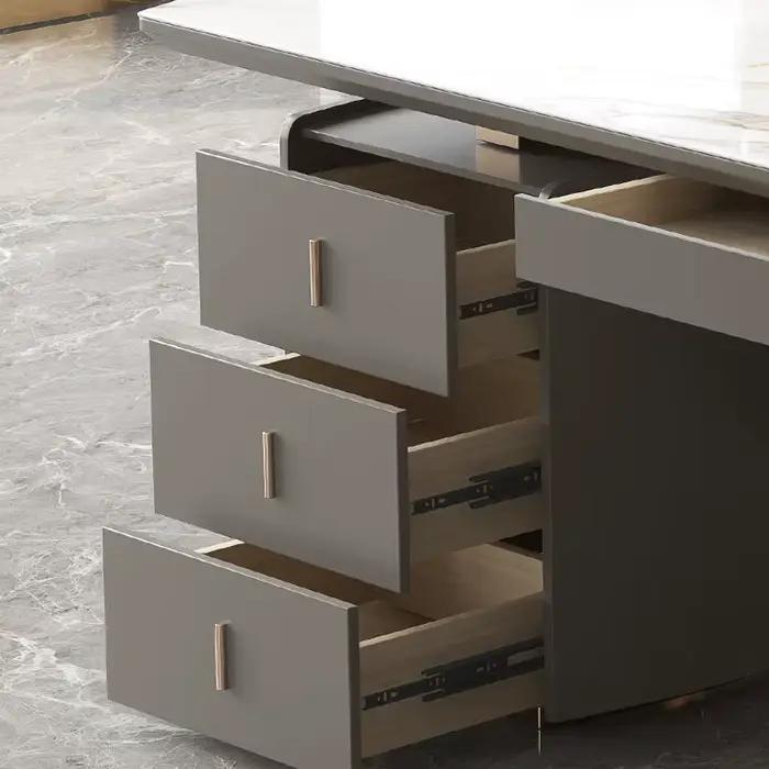 Chaises de bureau à panneau de roche brillant de luxe léger
