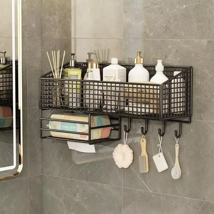 Étagère murale sans perçage, supports de rangement muraux, panier suspendu pour dortoir et maison, étagère à livres, supports pour articles divers