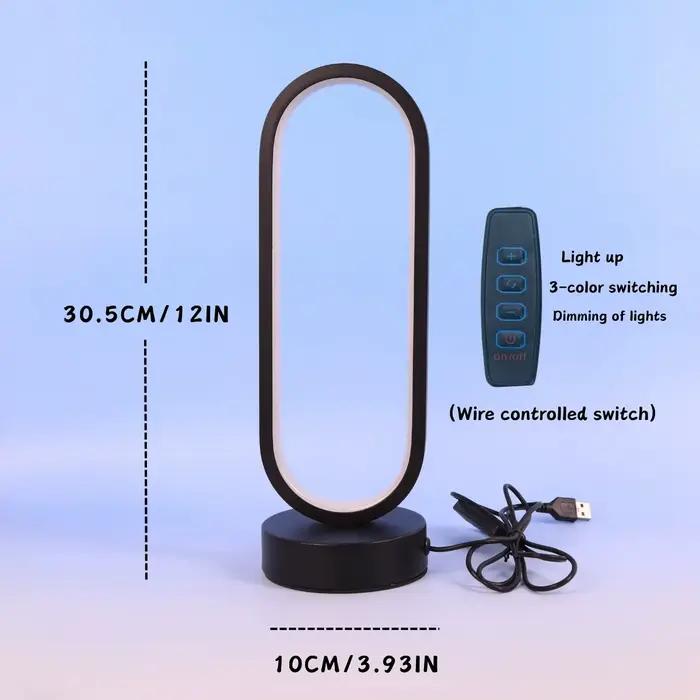 Lampe de table circulaire minimaliste moderne à LED pour chambre à coucher ambiance douce et relaxation étude lit chambre à coucher