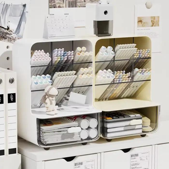 Porte-stylo d'angle pour bureau