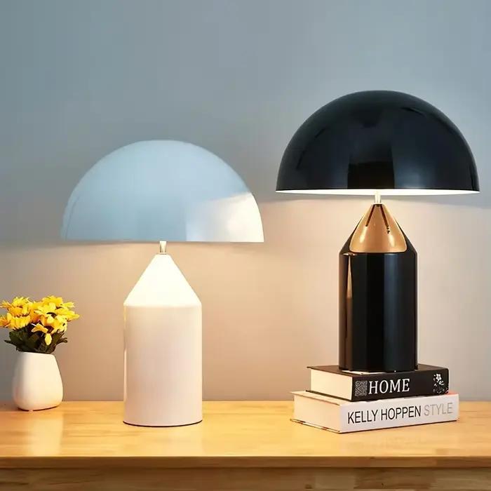 Lampe de table en forme de champignon de design italien, lampe de bureau LED
