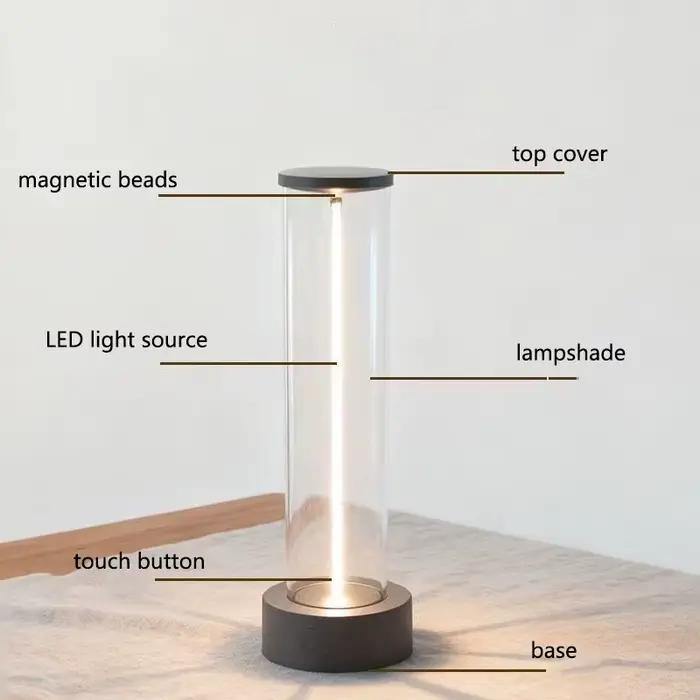 Lampe de bureau LED portable sans fil