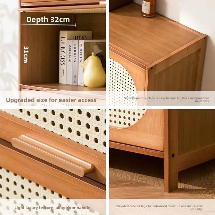 Armoire de rangement en bambou