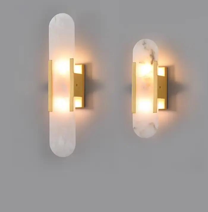 Mur LED lampe moderne marbre applique murale appliques pour salon couloir chambre chevet escalier intérieur décoration