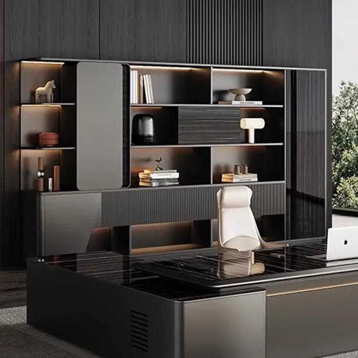 Bureau de bureau moderne peu encombrant